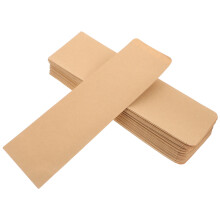200Pièces Sachets Kraft Anti-Huile Pour Couverts Jetables Couleur Kaki