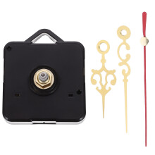5Sets Black Clock Motor and Hands Kit Battery Operated for Repairs