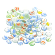 1Set Aquarium Decorative Colored Glass Stones Luminous Fish Tank Decor