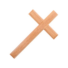 Light Brown Wood Wall Cross Inspirational Christian Home Decor
