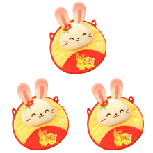 3Pcs Multi Plush Rabbit Coin Wallet Bag Red Envelope Money Pouch