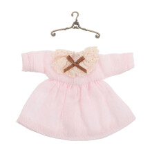 Robe Rose Dentelle Pour Ob11 Style Élégant