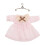 Robe Rose Dentelle Pour Ob11 Style Élégant 1