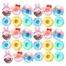 30St Donut Stiften Resin Metaal Mix Kleuren Voor En Foto