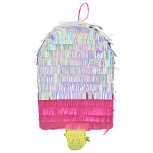 Tropical Decor Ice Cream Pinata Multi 1pcs 12.6x7.5in Paper
