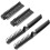 4Pcs Travel Foldable Hair Comb Black Plastic Durable Portable Design 1
