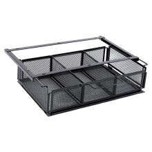 Under Desk Drawer Basket Under Table Storage Shelf Space Saving Tray Container Hidden Desktop Organizer Slide Desktop