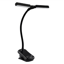 3 Färger 8 Ljusstyrka 14 LED-Klämma på Boklampa USB-Laddningsbar Nattlampa Bärbar Läslampa Boklampa Skrivbordslampa