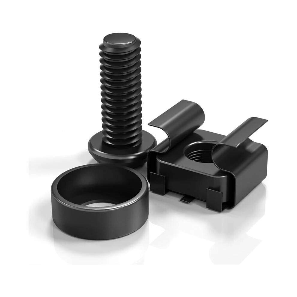 50 Pcs M6 X 16Mm Rack Mount Cage Nuts,Screws And Washers For Rack Mount Server Cabinet,Rack Mount Server Shelves,Routers 4713556547801