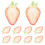 10Pcs Waterproof Acrylic Bookmarks Red Fruit Slice Cute Book Markers 1