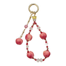 Lovely Plastic Fruit Themed Keyring Phone Accessory For Girls