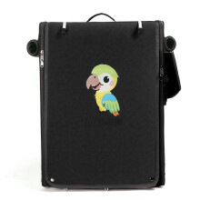 Portable Bird Transport Bag For Pet Birds Feeding Bowls-Black