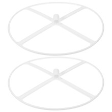 2St Wit Plastic Steunring , En Huisdecoratie