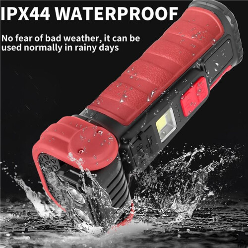 High Power Portable Flashlight Multifunctional Work Light with Clip Super Bright Pocket Light LED Magnetic Keychain