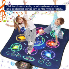 Dance Mat for Kids,Light  Music Dance Pad,Dancing Mat with Scoring Adjustable Volume Interactive Game for Girls Boys