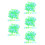 500Pcs Night Glow Resin Decorative Pebbles for Aquarium 2