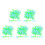 500Pcs Night Glow Resin Decorative Pebbles for Aquarium 3
