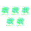 500Pcs Night Glow Resin Decorative Pebbles for Aquarium 5