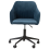 Beliani Desk Chair VENICE Velvet Navy Blue 5