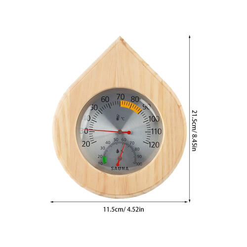 Wooden Sauna Thermometer Hygrometer Combo for Spa Use 1