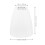 4Pcs Durable Plastic Lamp Shade Covers White for Desk and Wall Lamps 2
