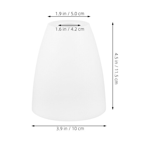 4Pcs Durable Plastic Lamp Shade Covers White for Desk and Wall Lamps 1