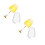 4Pcs Durable Plastic Lamp Shade Covers White for Desk and Wall Lamps 7