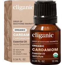 Cliganic Organic Cardamom Essential Oil - 100% Pure Natural for Aromatherapy Diffuser | Non-GMO Verified (Cardamom)