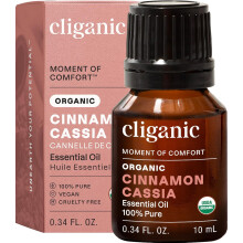 Cliganic Organic Cinnamon Cassia Essential Oil, 100% Pure Natural Undiluted, for Aromatherapy | Non-GMO Verified (Cinnamon Cassia)