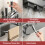 Multifunctional Kitchen Holder Wall Mounted Carbon-Black 30cm 7