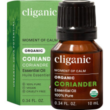 Cliganic Organic Coriander Seed Essential Oil, 100% Pure Natural for Aromatherapy | Non-GMO Verified (Coriander Seed)