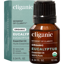 Cliganic USDA Organic Eucalyptus Essential Oil, 100% Pure | Natural Aromatherapy Oil for Diffuser Steam Distilled | Non-GMO Verified (Eucalyptus)