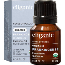 Cliganic Organic Frankincense Essential Oil - Boswellia Serrata, 100% Pure Natural Undiluted, for Aromatherapy | Non-GMO Verified (Frankincense)