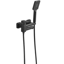 Bathtub Shower Faucet Set Bathroom Single Handle Wall Mounted Bath Tub Mixer Tap with Handshower and Swivel Spout