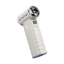 Ultra Turbo Fan Jet mit Akkuanzeige, Leistungsstarker, Handlicher Hochleistungslüfter, Weiß