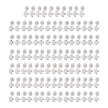 100 Paar M3 Leder-Nieten 4 6 8,5 mm Silber