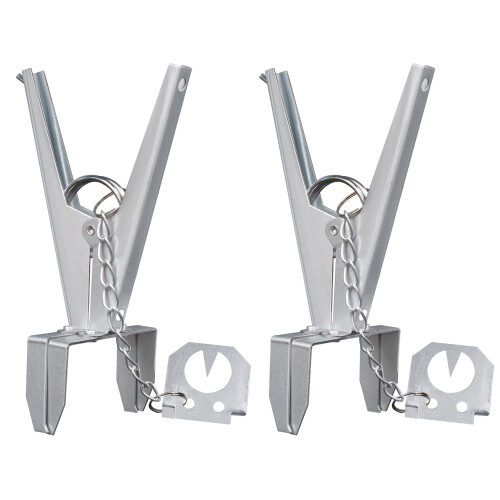 2 X Heavy Duty Mole Claw Scissor Traps Fast Humane Kill Reusable Mole Trap