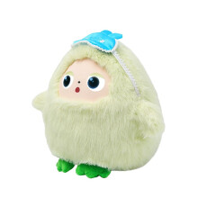 AI Plush Robot with Voice&LED Eyes,Tuya App Control Interactive Companion Toy , USB Rechargeable E-Pet
