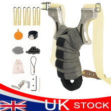 Powerful Hunting Slingshot Catapult High Velocity Laser Sight 6 BANDS + 200 Ammo