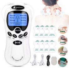 Tens Machine Therapy Pads Back Electrical Muscle Stimulator Massager Pulse