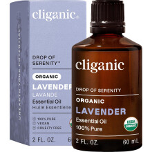 Cliganic Organic Lavender Essential Oil - 100% Pure Natural for Aromatherapy Diffuser | Non-GMO Verified (Lavender )