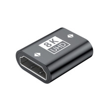 8K HDMI 2.1 női–női adapter - HDMI hosszabbító csatlakozó Black