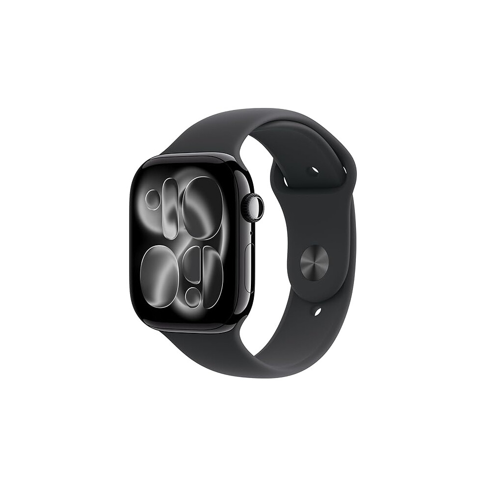 Apple Watch S11 46Mm Gps Jet Aluminium With Midnight Sport Band Black