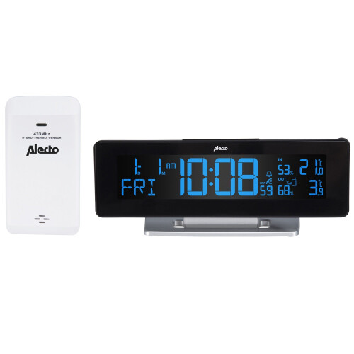 Digitaler Wecker mit Wetterstation und Farbdisplay