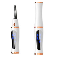 Elektrische beheizte Wimpernzange für langanhaltende Locken, USB-aufladbar White