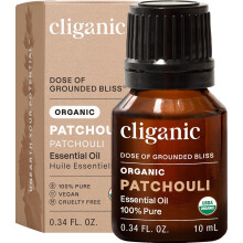 Cliganic Organic Patchouli Essential Oil - 100% Pure Natural Undiluted, for Aromatherapy Diffuser | Non-GMO Verified (Patchouli)