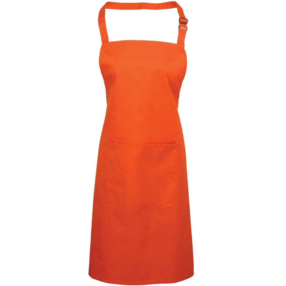 Premier (One Size, Orange) Unisex Adult Colours Pocket Full Apron