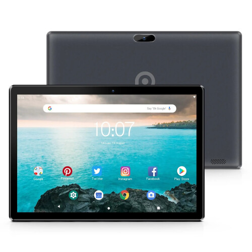 PRITOM 10 Inch Tablet PC with SIM Slot Android 10 64 GB Quad Core Touch Screen 1
