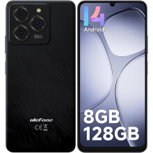 (Black) Ulefone Note 20 Pro Unlocked Phones, 6.75 inch 90Hz, Octa Core 8GB 128GB Expansion Android 14,6000mAh, Black