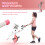 2-in-1FoldingExerciseBikewith 8 Speed SettingsPink 6